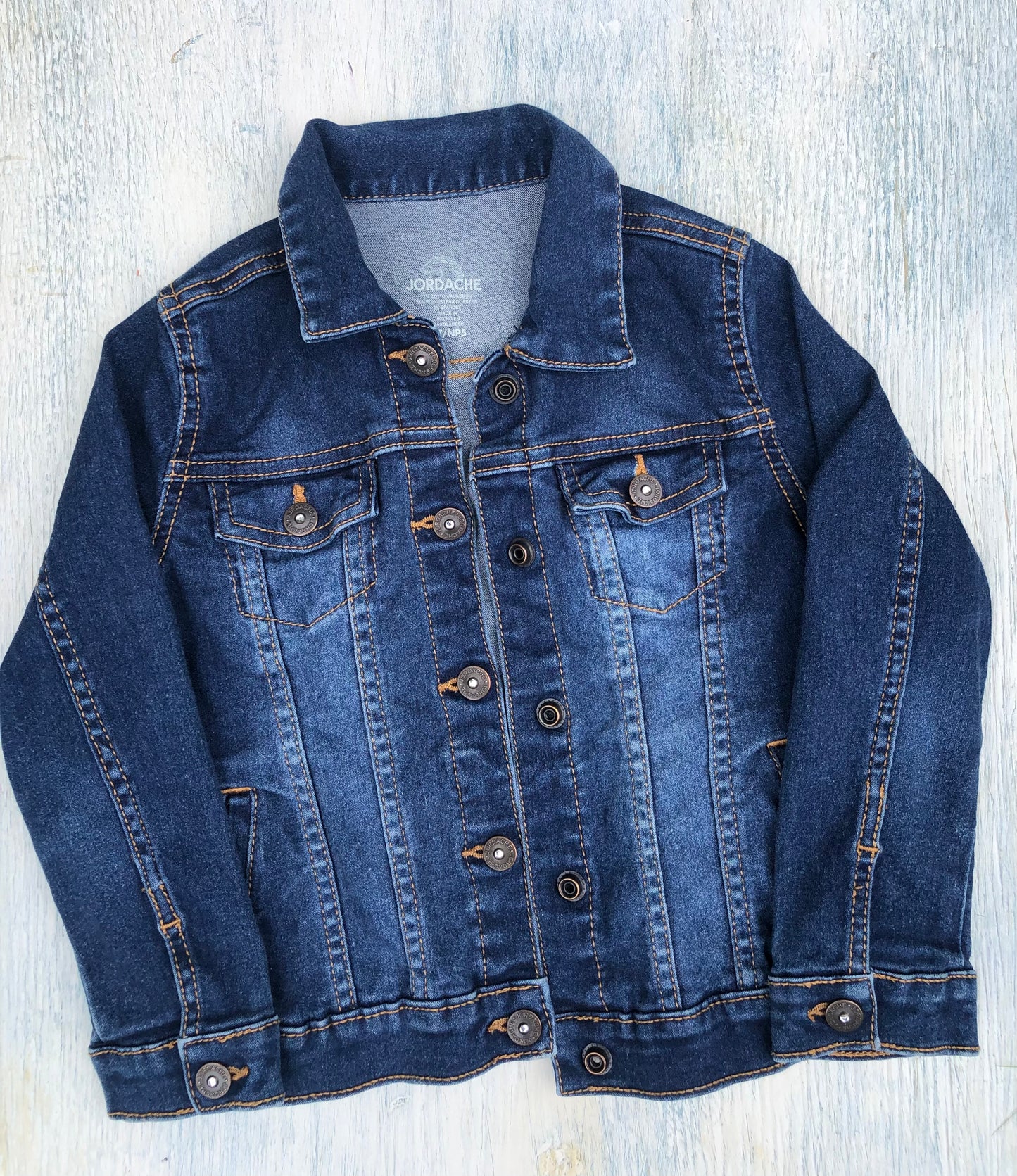 Galaxy Flowers Girl Denim Jacket 5t