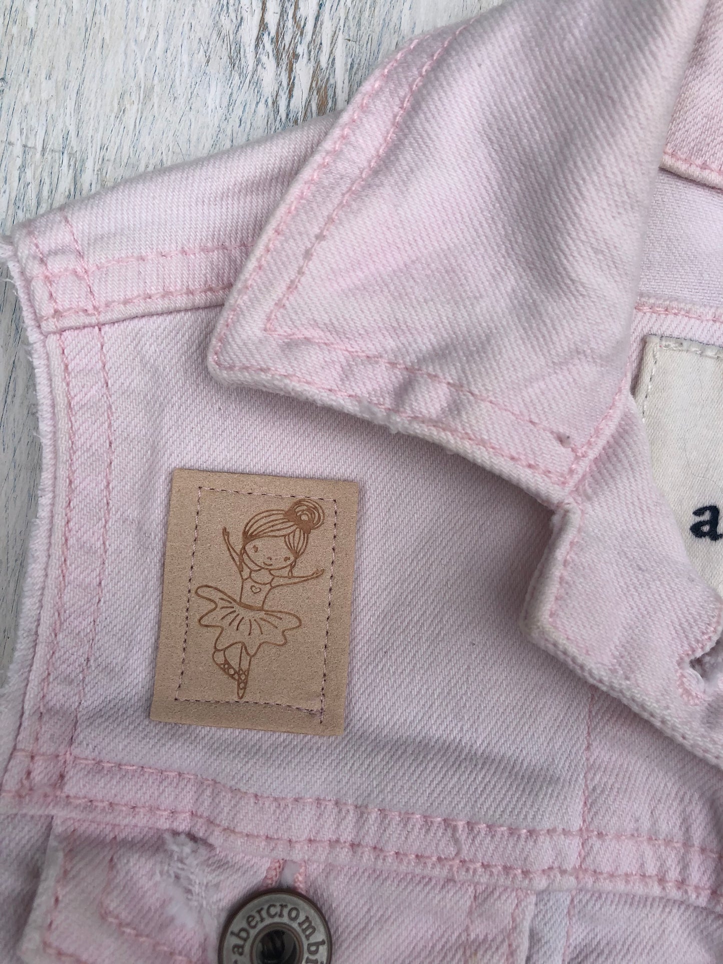Ballerina Pink Denim Vest- Small (5-7)