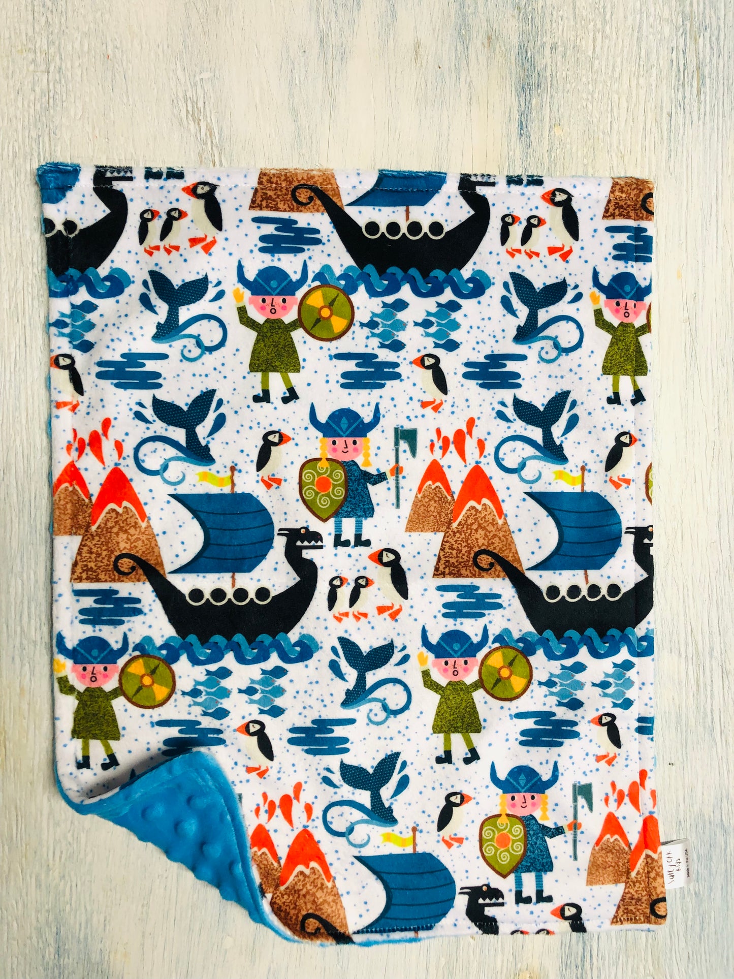 Vikings Minky Lovey Security Blanket