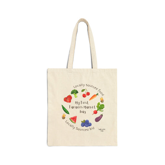 Locally Sourced Food for a Locally Sourced Kid Canvas bag