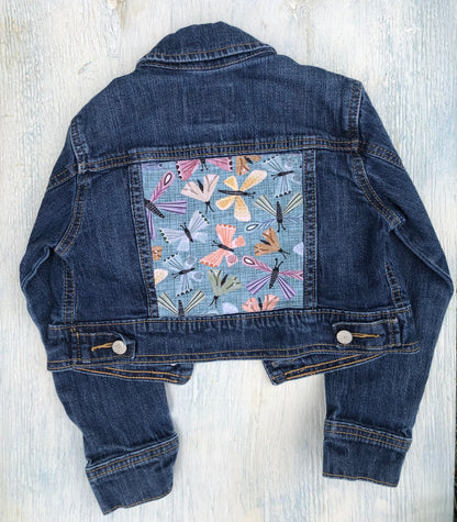 Butterfly/Moth Girl Denim Jacket 4/5