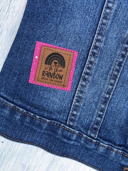 Rainbow Denim Vest size 7/8