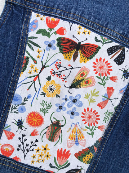 Stay Wild- Bug Denim Vest - Size 7/8