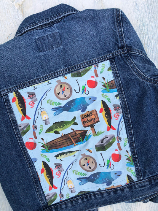 Fishing Denim Jacket Size 7/8