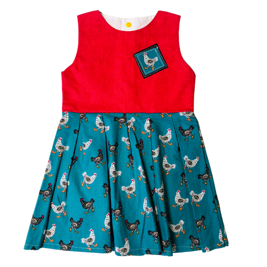 Chicken Dress ~ 2t